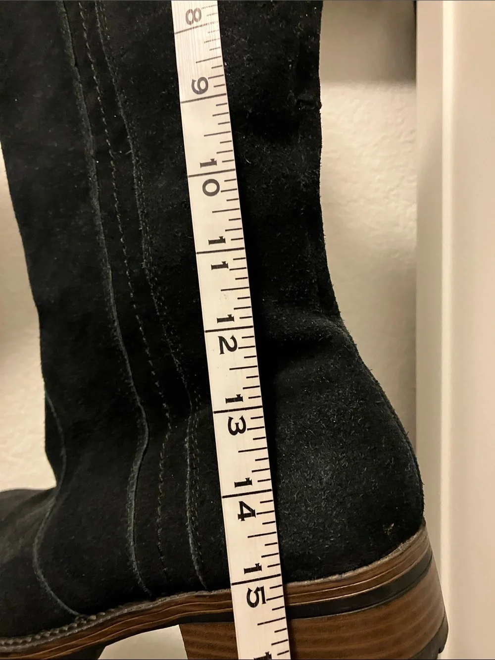 Target  Black Suede Tall Buckle Boots